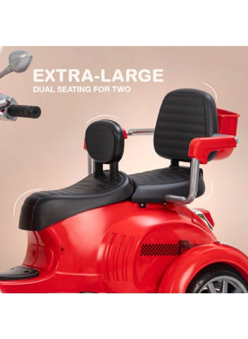 VESPA سكوتر فيسبا بمقعدين أحمر LB-1388/HLW-1388 - Image 4